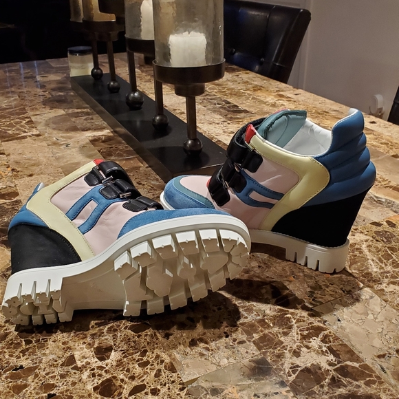 Katie Grand Loves Hogan Multicolor Wedge Sneaker - Picture 6 of 6